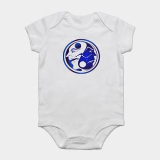 Blue Yinyang Baby Bodysuit